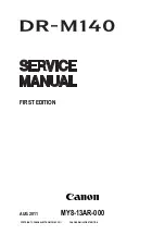 Предварительный просмотр 1 страницы Canon imageFORMULA DR-M140 Service Manual