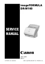 Предварительный просмотр 1 страницы Canon imageFORMULA DR-M160 Service Manual