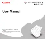 Canon imageFORMULA DR-S150 User Manual preview