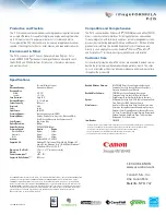 Preview for 2 page of Canon imageFORMULA P-215 Specifications