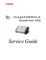 Предварительный просмотр 1 страницы Canon imageFORMULA ScanFront 330 Service Manual