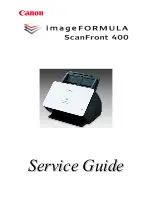 Предварительный просмотр 1 страницы Canon imageFORMULA ScanFront 400 Service Manual