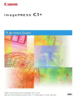 Canon imagePRESS C1+ Reference Manual preview