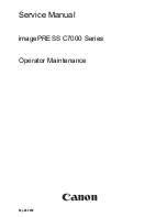 Canon imagePRESS C7000 Series Operator Maintenance preview