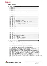 Preview for 2 page of Canon imagePRESS C7000VP Series Trouble Shooting Information