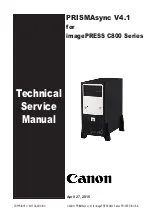 Preview for 1 page of Canon imagePRESS C800 Series Technical & Service Manual