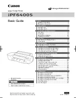 Canon imagePROGRAF iPF6400S Series Basic Manual предпросмотр