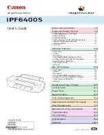 Canon imagePROGRAF iPF6400S Series User Manual preview