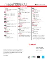 Preview for 4 page of Canon imagePROGRAF iPF6400SE Specifications