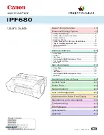 Canon imagePROGRAF iPF680 User Manual preview