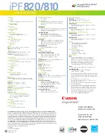 Preview for 12 page of Canon imagePROGRAF iPF810 Brochure & Specs