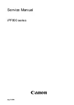 Canon imagePROGRAF iPF810 Service Manual preview