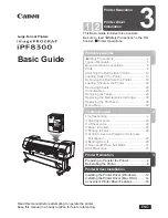 Canon imagePROGRAF iPF8300 Basic Manual preview