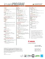 Preview for 4 page of Canon imagePROGRAF iPF8300S Brochure & Specs