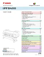 Canon imagePROGRAF iPF8400 User Manual preview