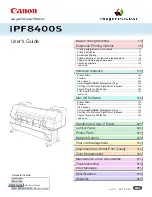 Canon imagePROGRAF iPF8400S User Manual preview