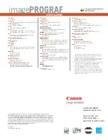 Предварительный просмотр 4 страницы Canon imagePROGRAF iPF9400S Brochure & Specs