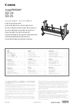 Canon imagePROGRAF SD-34 Setup Manual preview