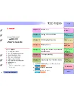 Предварительный просмотр 1 страницы Canon imagePROGRAF W8400 User Manual