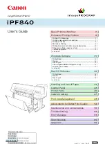 Canon imagePROGRAFi iPF840 series User Manual предпросмотр