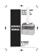 Предварительный просмотр 1 страницы Canon imageRUNNER 1019j Service Manual