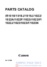 Предварительный просмотр 21 страницы Canon imageRUNNER 1019j Service Manual