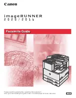 Canon IMAGERUNNER 2020 Facsimile Manual preview