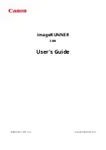 Preview for 1 page of Canon imageRUNNER 2206 User Manual