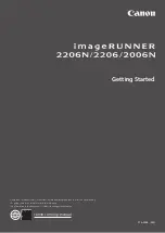 Preview for 1 page of Canon imageRUNNER 2206N Getting Started