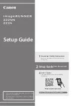 Canon imageRUNNER 2224 Setup Manual preview