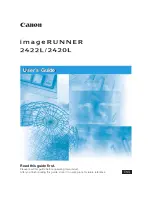 Canon ImageRUNNER 2420L User Manual preview