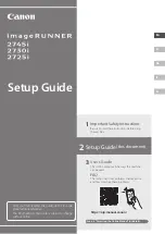 Canon imageRUNNER 2745i Setup Manual preview