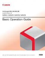 Canon ImageRunner 4051 Basic Operation Manual preview