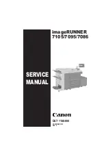 Canon IMAGERUNNER 7105 Service Manual preview
