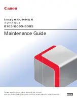 Canon imageRUNNER ADVANCE 8085 Maintenance Manual preview