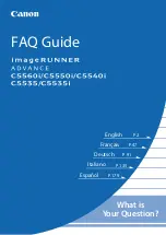 Предварительный просмотр 1 страницы Canon imageRUNNER ADVANCE C5535 Faq Manual