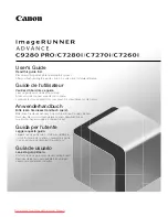 Preview for 1 page of Canon imageRUNNER ADVANCE C7260i User Manual