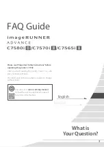 Preview for 3 page of Canon imageRUNNER ADVANCE C7565i III Faq Manual