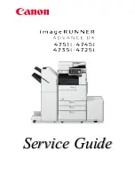 Предварительный просмотр 1 страницы Canon imageRUNNER ADVANCE DX 4700 Series Service Manual