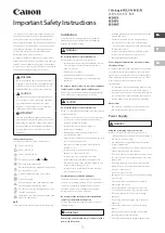 Предварительный просмотр 1 страницы Canon imageRUNNER ADVANCE DX 8905 Manual