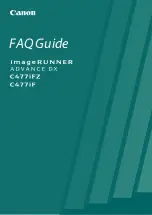 Предварительный просмотр 1 страницы Canon imageRUNNER ADVANCE DX C477iF Faq Manual