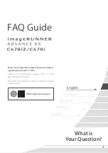 Предварительный просмотр 3 страницы Canon imageRUNNER ADVANCE DX C478i Faq Manual