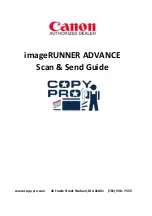 Предварительный просмотр 1 страницы Canon imageRUNNER ADVANCE Manual