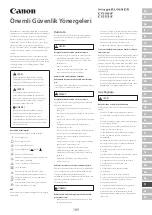 Предварительный просмотр 109 страницы Canon ImageRUNNER C1533iF Important Safety Instructions Manual