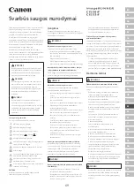 Preview for 69 page of Canon ImageRUNNER C1538iF Important Safety Instructions Manual