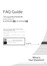 Предварительный просмотр 3 страницы Canon imageRUNNER C475iF III Faq Manual