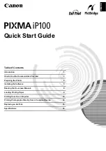 Preview for 3 page of Canon iP100 - PIXMA Color Inkjet Printer Quick Start Manual