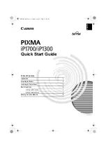 Предварительный просмотр 3 страницы Canon iP1700 - PIXMA Color Inkjet Printer Quick Start Manual