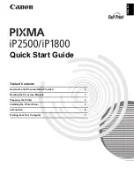 Предварительный просмотр 3 страницы Canon iP1800 - PIXMA Color Inkjet Printer Quick Start Manual