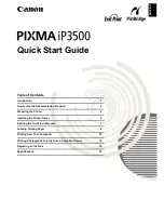 Предварительный просмотр 3 страницы Canon iP3500 - PIXMA Color Inkjet Printer Quick Start Manual